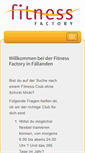 Mobile Screenshot of fitness-factory.ch